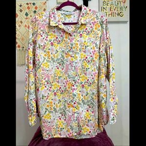 floral old navy button down shirt